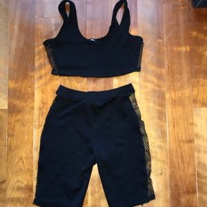 Fashion Nova Mesh 2-Piece